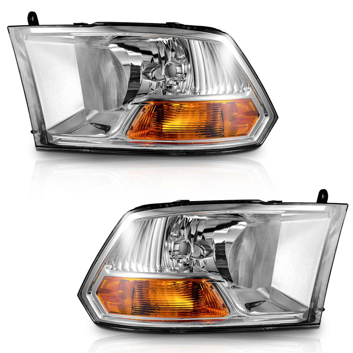 For 2009-2012 Dodge Ram 1500 Headlight (Chrome)