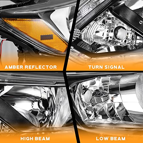 For 2014-2016 Nissan Rogue Headlights (Black)