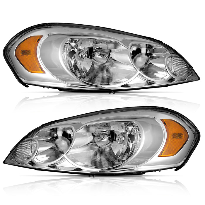 For 06-13 Chevy Impala,2014-2015 Chevy Impala Limited/ 06-07 Chevy Monte Carlo Headlight (Chrome)