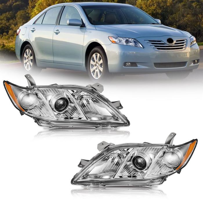 For 2007-2009 Toyota Camry US Version Headlight(Chrome)