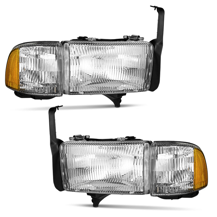 thumbnail image 2 of Autozensation LED Bar Headlights For Dodge Ram 1500 2500 3500 1994-2001 – Left + Right, Chrome 2 of 3