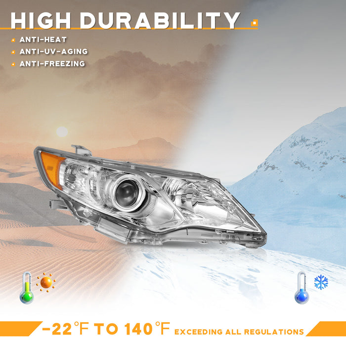 For 2012-2014 Toyota Camry Headlights(Chrome)