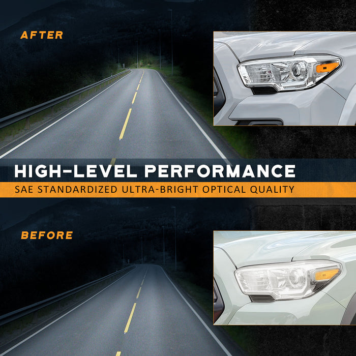 For 2016-2022 Toyota Tacoma Headlights (Chrome)