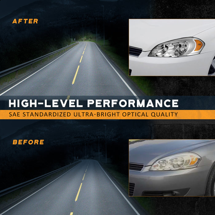 For 06-13 Chevy Impala,2014-2015 Chevy Impala Limited/ 06-07 Chevy Monte Carlo Headlight (Chrome)