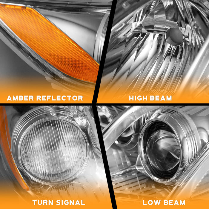 For 2007-2009 Toyota Camry US Version Headlight(Chrome)