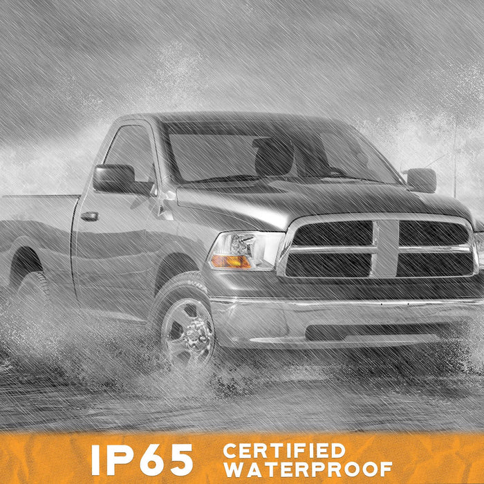 For 2009-2012 Dodge Ram 1500 Headlight (Chrome)