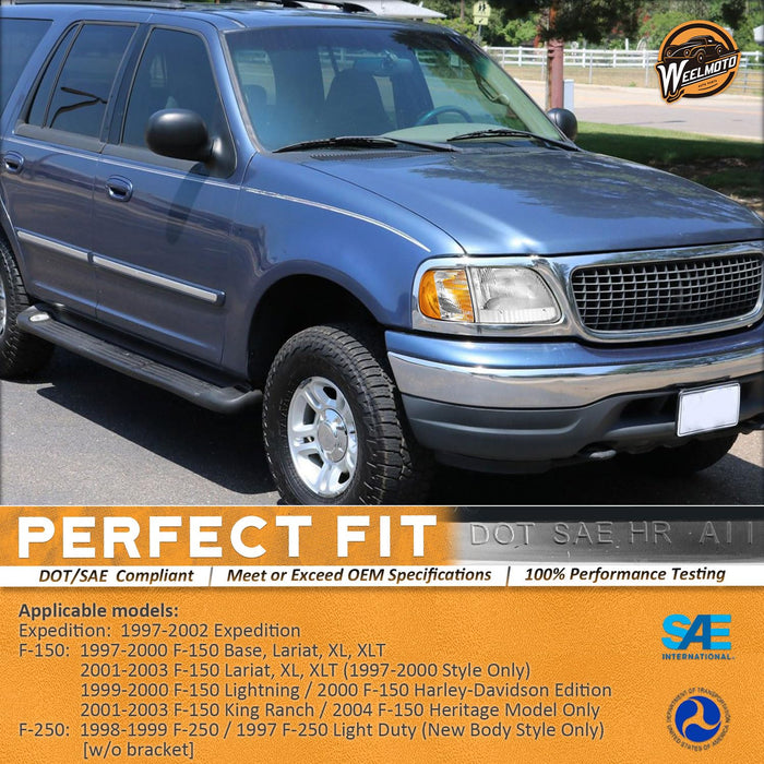 For 1997-2003 F150/1997-2002 Ford Expedition /1998-1999 F250 Selected Headlight (Chrome)