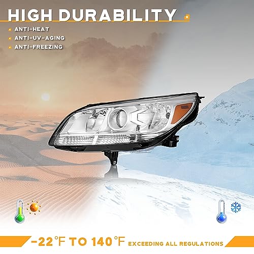 For 2013-2015 Chevy Malibu Headlights (Chrome)