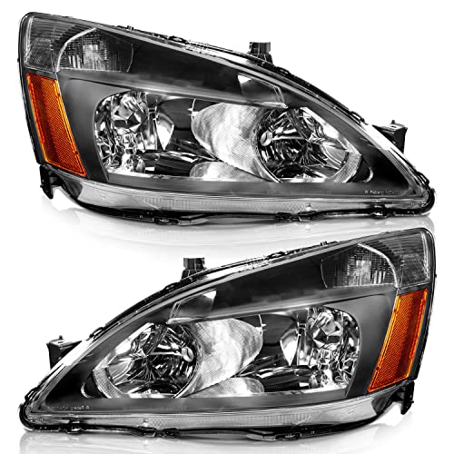 WEELMOTO Headlights Assembly for 20032007 Honda Accord, 03 04 05 06 0