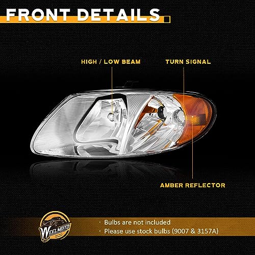 For 2001-2007 Dodge Grand Caravan Headlight (Chrome)
