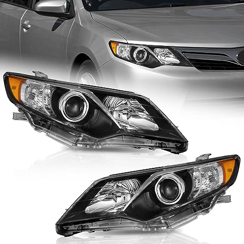 WEELMOTO For 20122014 Toyota Camry Headlights Assembly Pair Compatibl
