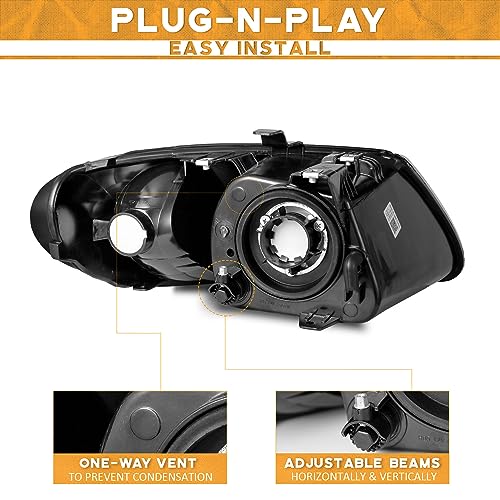 For 2001-2007 Dodge Grand Caravan Headlight (Chrome)