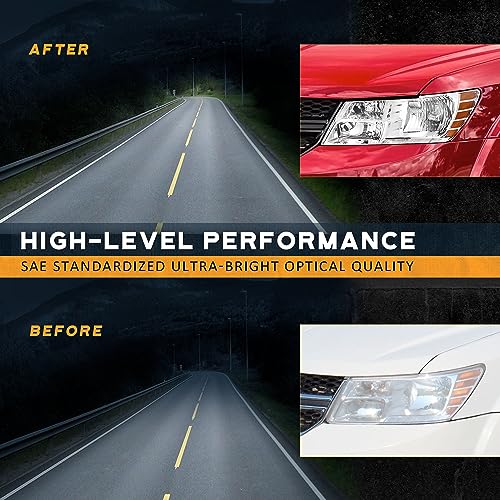 For 2009-2020 DODGE JOURNEY Headlights(Chrome)