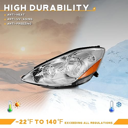 For 2006-2010 Toyota Sienna Headlight (Chrome)