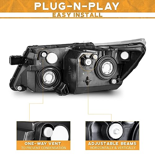 For 2009-2020 DODGE JOURNEY Headlights(Chrome)