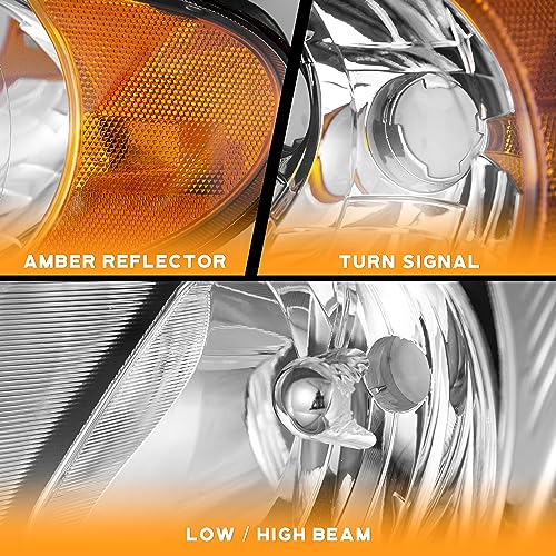 For 2001-2007 Dodge Grand Caravan Headlight (Chrome)