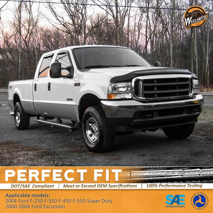 For 1999-2004 Ford Super Duty F250 F350 F450 F550 Headlights (Chrome)
